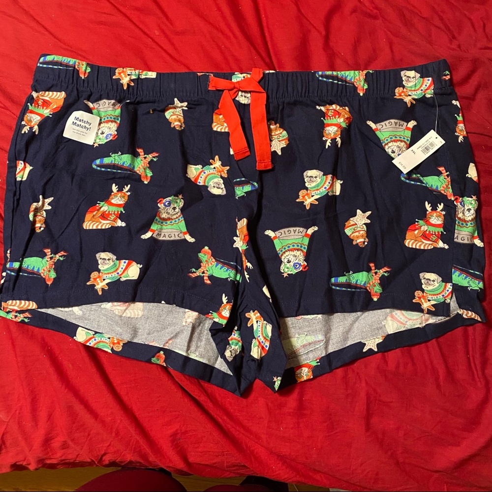 NWT OLD NAVY Christmas pajama shorts